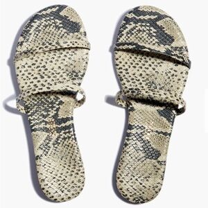 TKEES Snake Print Sandals